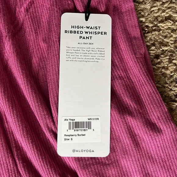 High Waist Ribbed Whisper Pants - Picture 6 of 9